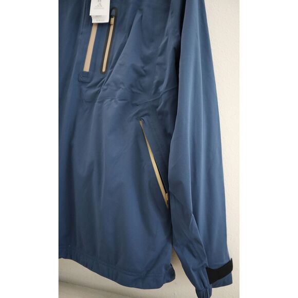 Adidas HN4129 Men's Sz XL Crew Navy Blue RAIN.RDY 1/2 Zip Golf Rain Jacket - Picture 5 of 10